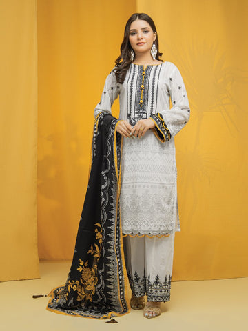 Edenrobe EWU22V1 23656 White Khayal Summer Lawn 2022 Online Shopping